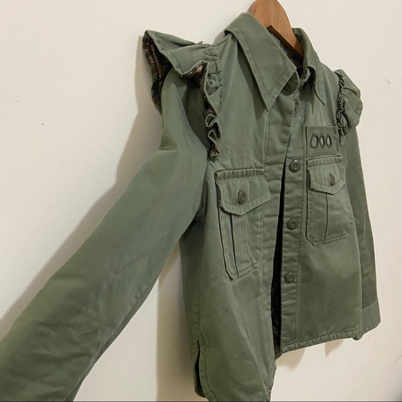 Marc Jacobs Ruffled Shoulder Military Jacket - Picture 5 of 11
